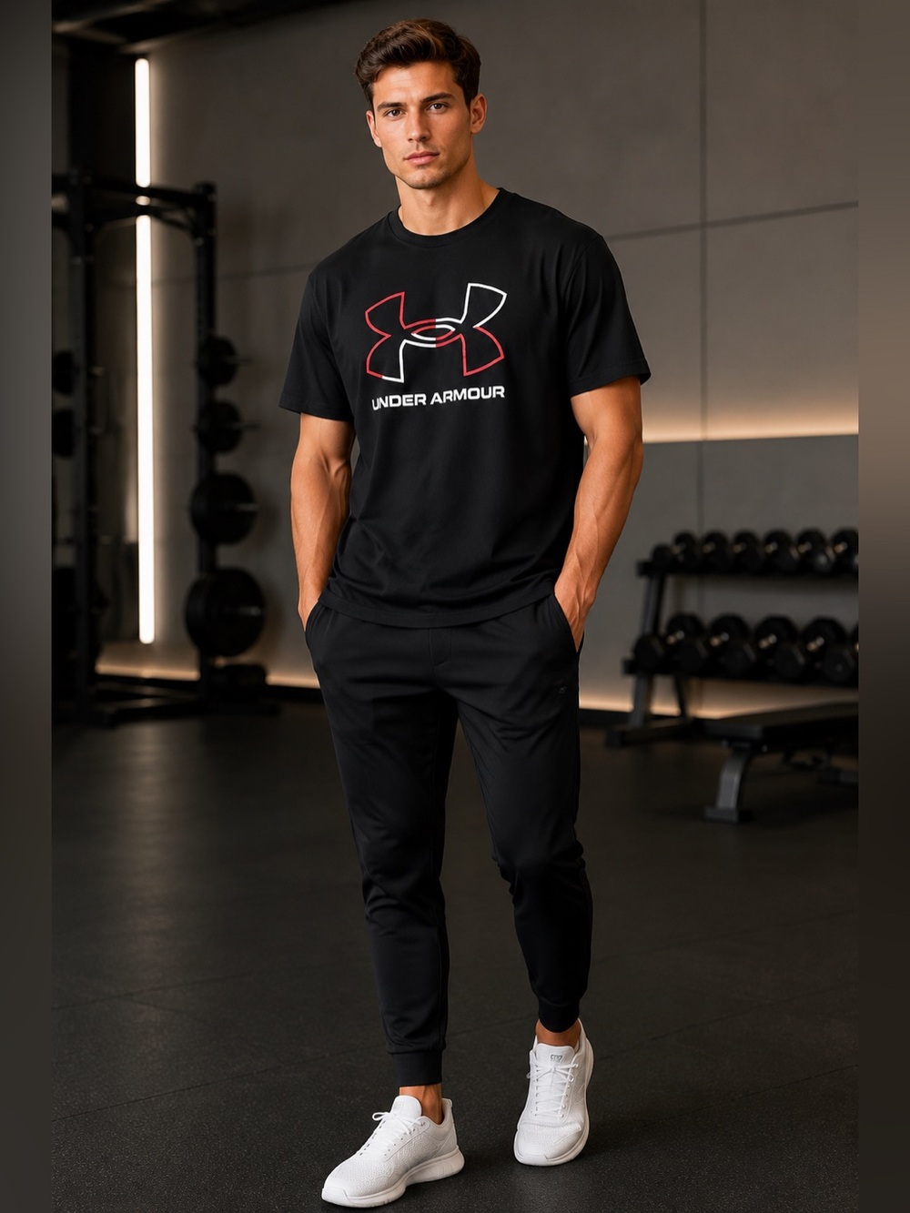 Under Armour Men’s XL Black Graphic Logo T-Shirt